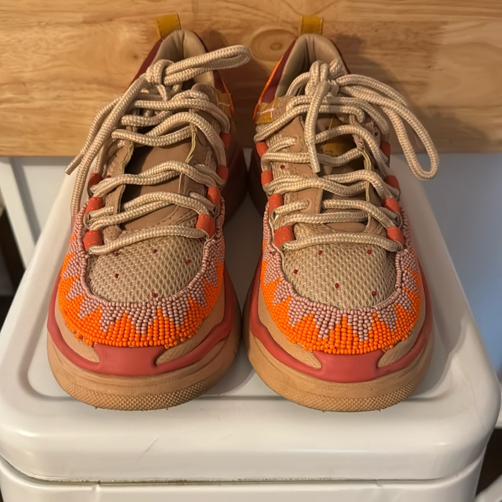 FARM RIO Hand Beaded Sneakers Size 8! SOLD OUT ONLINE!